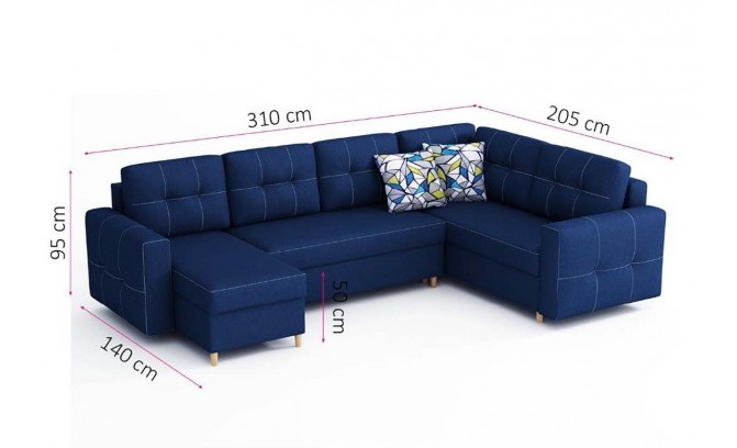 Stūra dīvāns SIMON XL